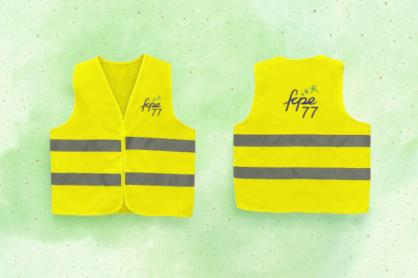 Gilet de sécurité phosphorescent enfant FCPE 77 (unité)
