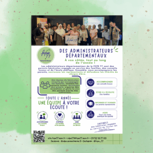 Affiche Des administrateurs départementaux à vos côtés - UNITÉ