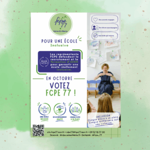 Affiche Pour une école inclusive - UNITÉ