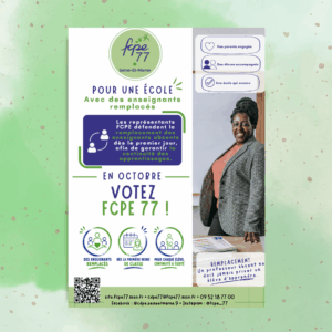Affiche Pour une école avec des enseignants remplacés, version 1 - UNITÉ
